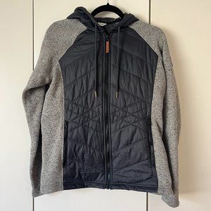 Black Puffer Jacket w/ Knit Sleeves